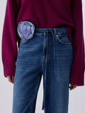 Liu Jo Jeans Straight Stripes Donna UA6249D0244 Den.blue Dk.stripes - Denim