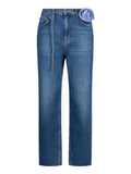 Liu Jo Jeans Straight Stripes Donna UA6249D0244 Den.blue Dk.stripes - Denim