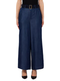 Liu Jo Jeans Wide Croopped Donna UA6314D0335 Normal Wash - Blu