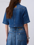Liu Jo Camicia Jeans Donna UA6337D0319 Den.blue Dk.superlat - Denim