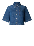 Liu Jo Camicia Jeans Donna UA6337D0319 Den.blue Dk.superlat - Denim