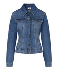 Liu Jo Giubbino di Jeans Donna UA6511D0400 Den.md.blue Intrecci - Denim