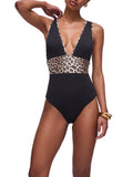Liu Jo Costume Intero Donna VA6008J6447 Nero/animalier - Maculato