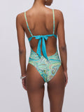 Liu Jo Costume Intero Donna VA6079J6448 Cach.water Green/hot - Verde