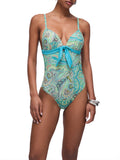 Liu Jo Costume Intero Donna VA6079J6448 Cach.water Green/hot - Verde