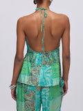 Liu Jo Top Donna VA6115TS124 Cachem.water Green - Verde