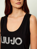 Liu Jo Vestito Longuette Donna VA6215JS360 Nero/animalier - Maculato