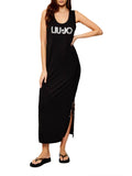 Liu Jo Vestito Longuette Donna VA6215JS360 Nero/animalier - Maculato