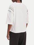 Liu Jo T-shirt Donna WA6128JS904 Bco Sleeve Motif - Bianco