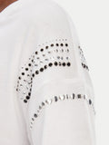 Liu Jo T-shirt Donna WA6128JS904 Bco Sleeve Motif - Bianco