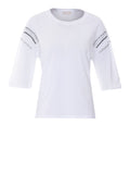 Liu Jo T-shirt Donna WA6128JS904 Bco Sleeve Motif - Bianco