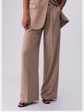Liu Jo Pantalone Palazzo Donna WA6167T332A Biscotto Mel. - Marrone