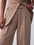 Liu Jo Pantalone Palazzo Donna WA6167T332A Biscotto Mel. - Marrone