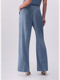 Liu Jo Pantalone Palazzo Donna WA6167T332A Nt.blu Effect Denim - Celeste