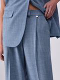 Liu Jo Pantalone Palazzo Donna WA6167T332A Nt.blu Effect Denim - Celeste
