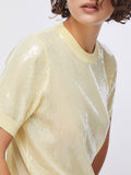 Liu Jo Maglia Donna WA6216MA68R Lemon Sequins - Giallo