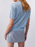 Liu Jo Maglia Donna WA6216MA68R Blue Bell Sequins - Celeste