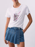 Liu Jo T-shirt Donna WA6237JS923 Bco Milkshake lj - Bianco