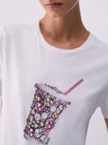 Liu Jo T-shirt Donna WA6237JS923 Bco Milkshake lj - Bianco