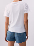 Liu Jo T-shirt Donna WA6237JS923 Bco Seahorse Liujo - Bianco