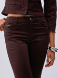 Liu Jo Pantalone Slim Monroe Donna WA6255T373A Sacher - Marrone