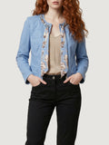 Liu Jo Giacca Donna WA6262T367A Brig.blue Wave Flowe - Celeste