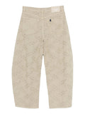 Liu Jo Pantalone 5 Tasche Balloon Donna WA6272T447A Aluminum - Beige