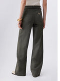 Liu Jo Pantalone Palazzo Good Donna WA6274T9257 Dark Olive - Verde