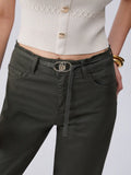 Liu Jo Pantalone Palazzo Good Donna WA6274T9257 Dark Olive - Verde