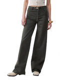 Liu Jo Pantalone Palazzo Good Donna WA6274T9257 Dark Olive - Verde