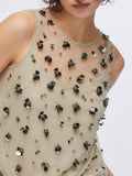Liu Jo Top Donna WA6310J3860 Dk.olive Embroiderie - Beige