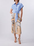 Liu Jo Vestito Longuette Donna WA6344T2555 Blu Str/bloom.small - Floreale
