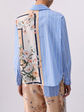 Liu Jo Camicia Fantasia Donna WA6383T2555 Blu Str/bloom.small - Floreale