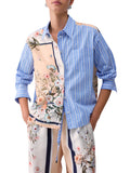 Liu Jo Camicia Fantasia Donna WA6383T2555 Blu Str/bloom.small - Floreale