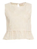 Liu Jo Blusa Donna WA6453T472A Natural Flower Sequi - Avorio