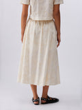 Liu Jo Gonna Longuette Donna WA6455T472A Natural Flower Sequi - Avorio