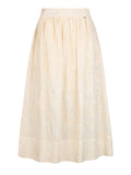 Liu Jo Gonna Longuette Donna WA6455T472A Natural Flower Sequi - Avorio
