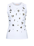 Liu Jo Top Donna WA6490J4822 Blana Round Flow Seq - Bianco