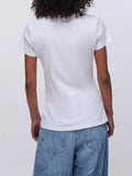 Liu Jo T-shirt Donna WA6493JS923 Bco Liujo Br.bl.w li - Bianco