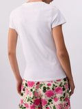 Liu Jo T-shirt Donna WA6493JS923 Bco Liujo Naive Rose - Bianco