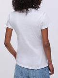 Liu Jo T-shirt Donna WA6493JS923 Bco Liujo Foulard bl - Bianco