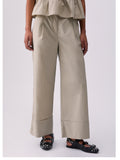 Liu Jo Pantalone Palazzo Donna WA6498T4853 Aluminum - Beige