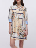 Liu Jo Vestito Mini Donna WA6507T2555 Blu Str/bloom.small - Floreale