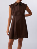 Liu Jo Vestito Mini Donna WA6514T4853 Sacher - Marrone