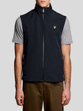 Lyle & Scott Gilet Mesh Back Softshell Funnel Uomo JK2406V Dark Navy - Blu