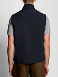 Lyle & Scott Gilet Mesh Back Softshell Funnel Uomo JK2406V Dark Navy - Blu