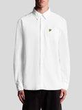 Lyle & Scott Camicia Casual Plain Oxford Uomo LW2112V White - Bianco
