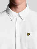 Lyle & Scott Camicia Casual Plain Oxford Uomo LW2112V White - Bianco