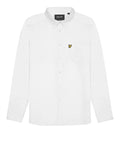 Lyle & Scott Camicia Casual Plain Oxford Uomo LW2112V White - Bianco