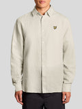 Lyle & Scott Camicia Casual Linen Blend Uomo LW2405V Cove - Avorio